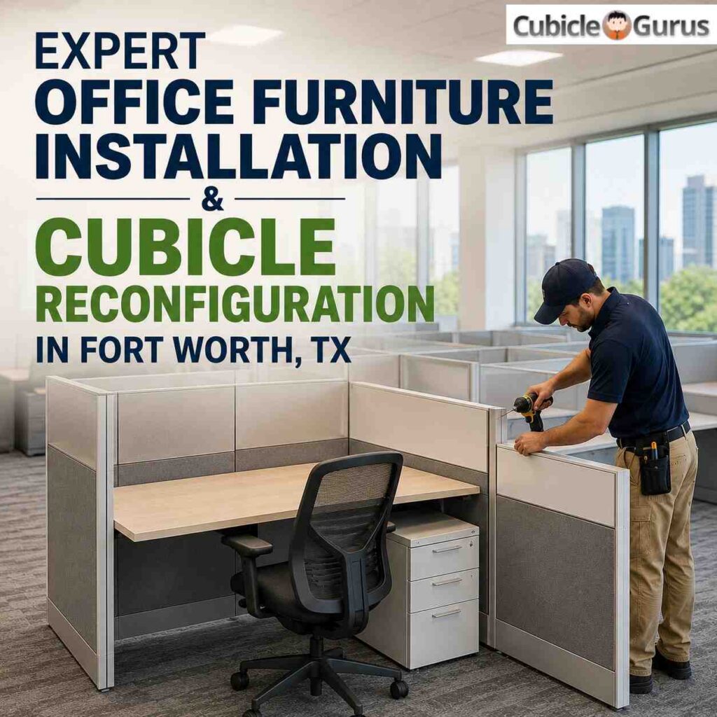 Professional office furniture installation in Texas